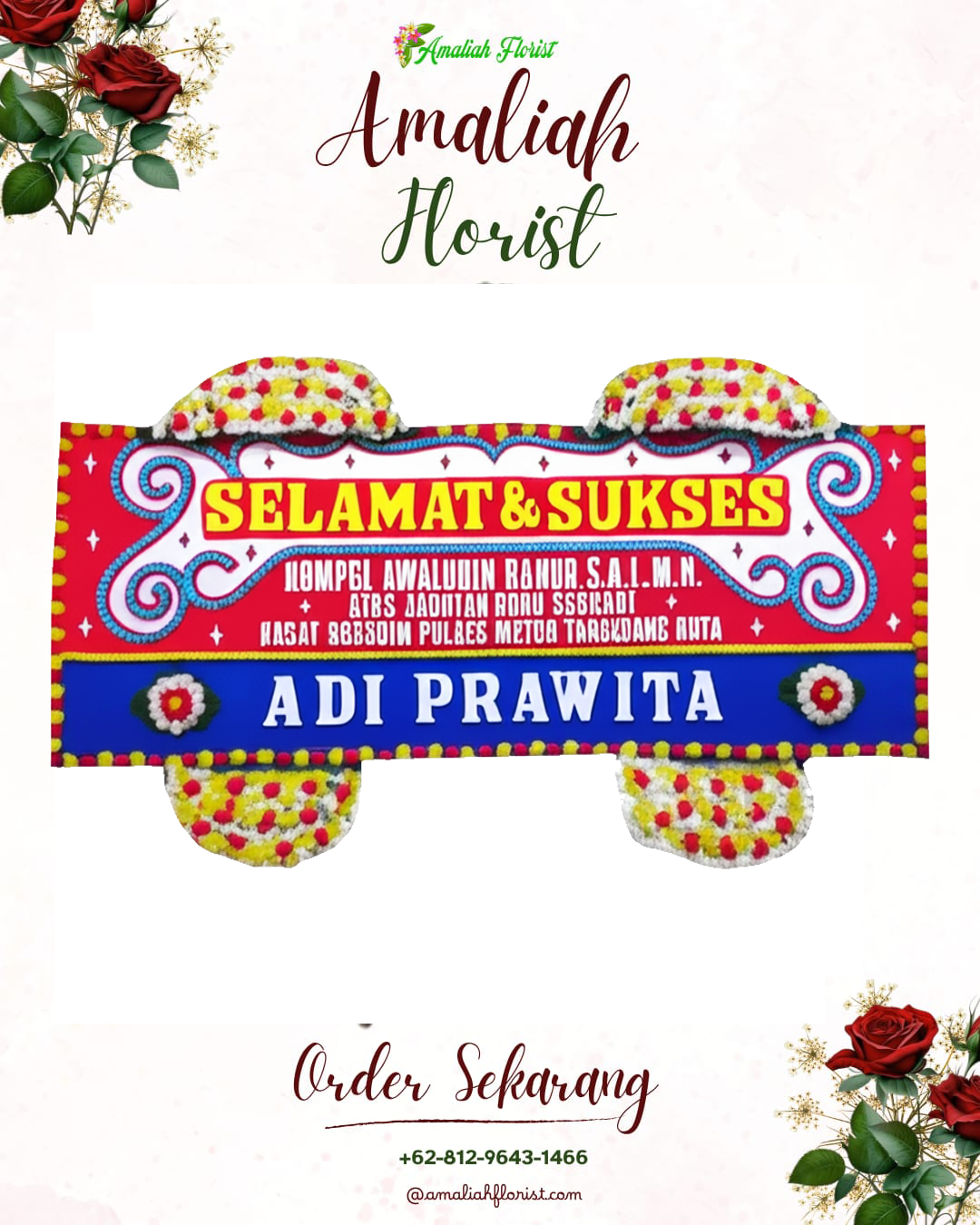 Papan Bunga Ucapan Selamat Tambelang